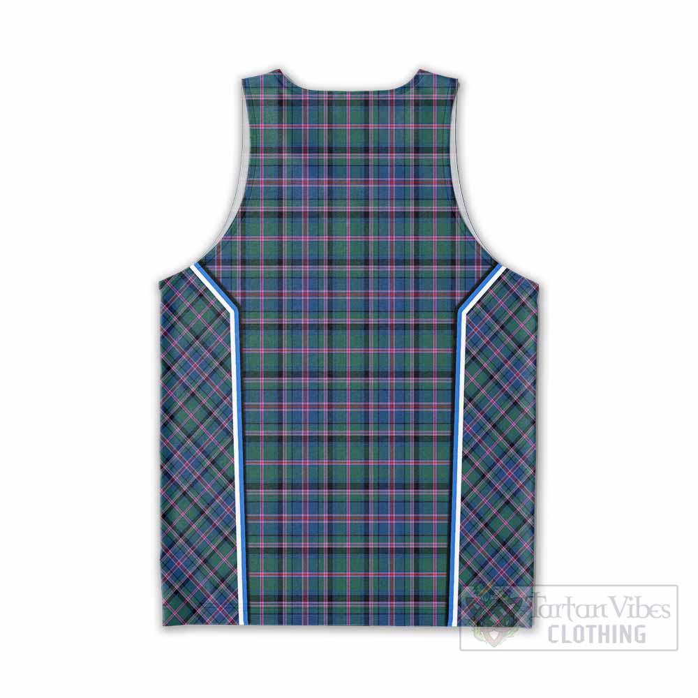 Cooper Tartan Crest Men Tank Top Scotland Coat of Arm Flag Style - Tartan Vibes Clothing