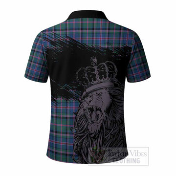 Cooper Tartan Crest Polo Shirt Crowned Lion Heritage Style