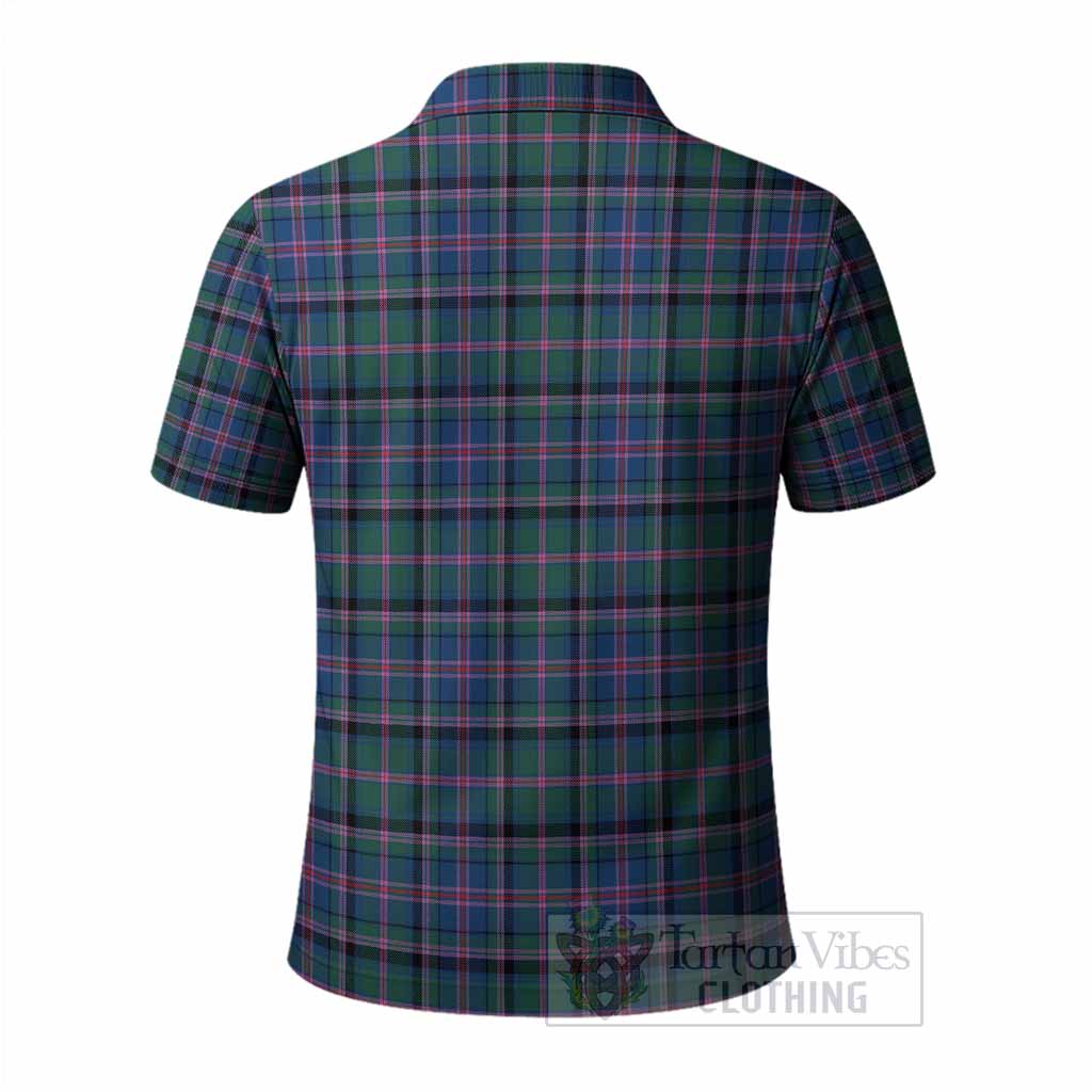 Cooper Tartan Crest Polo Shirt Ferocious Lion Style
