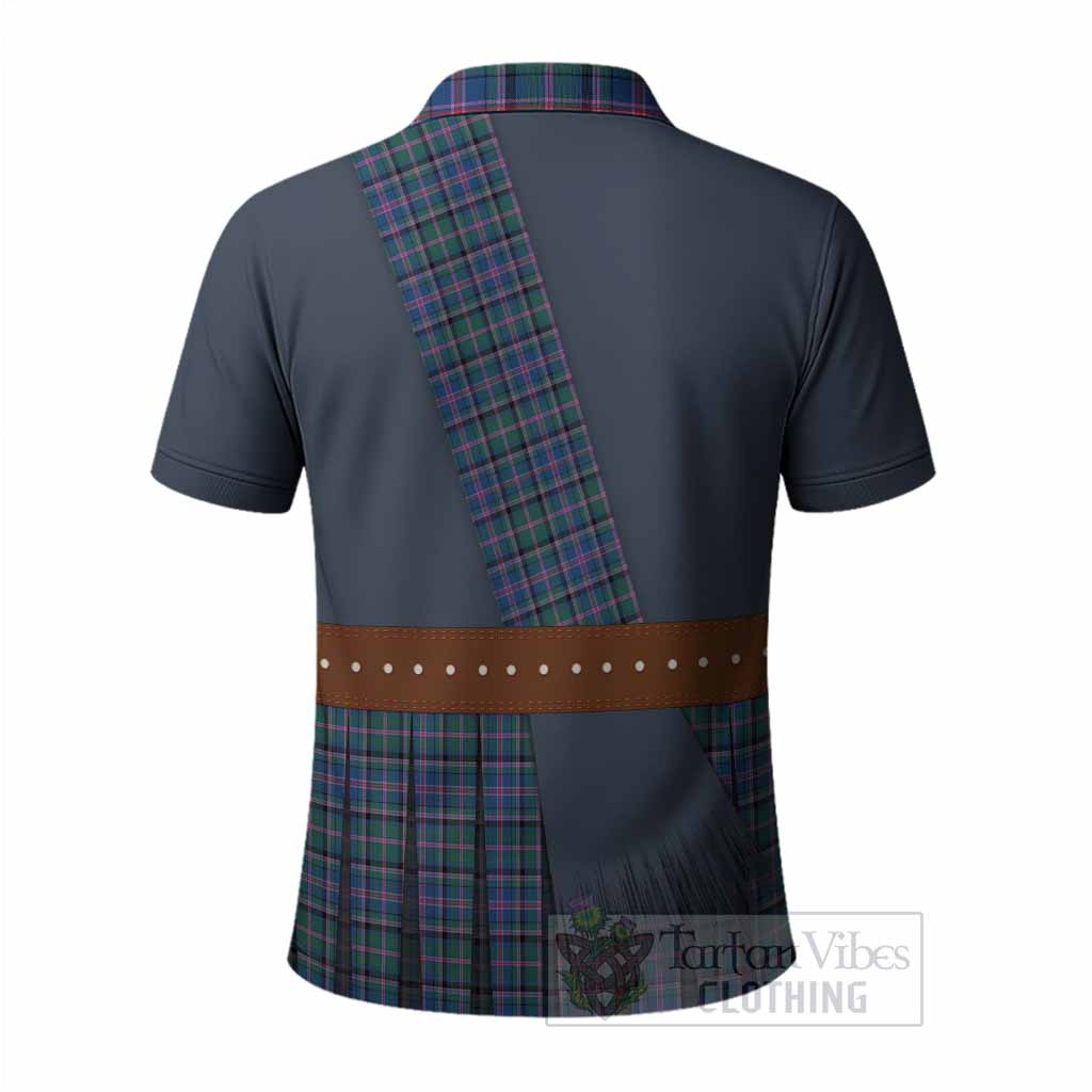 Cooper Tartan Crest Polo Shirt Kilt Costume Style