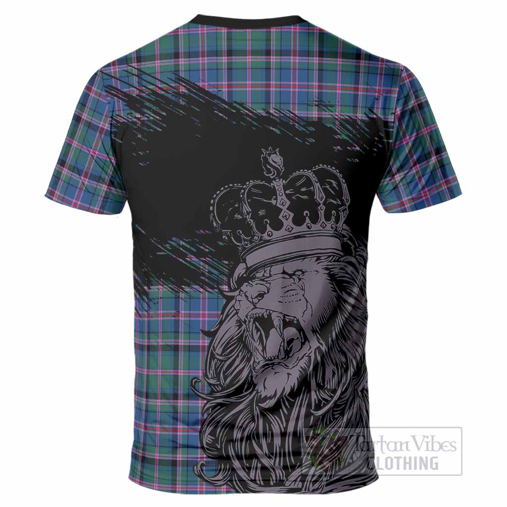 Cooper Tartan Crest T-Shirt Crowned Lion Heritage Style