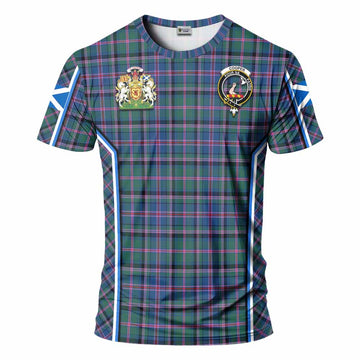 Cooper Tartan Crest T-shirt Scotland Coat of Arm Flag Style - Tartan Vibes Clothing