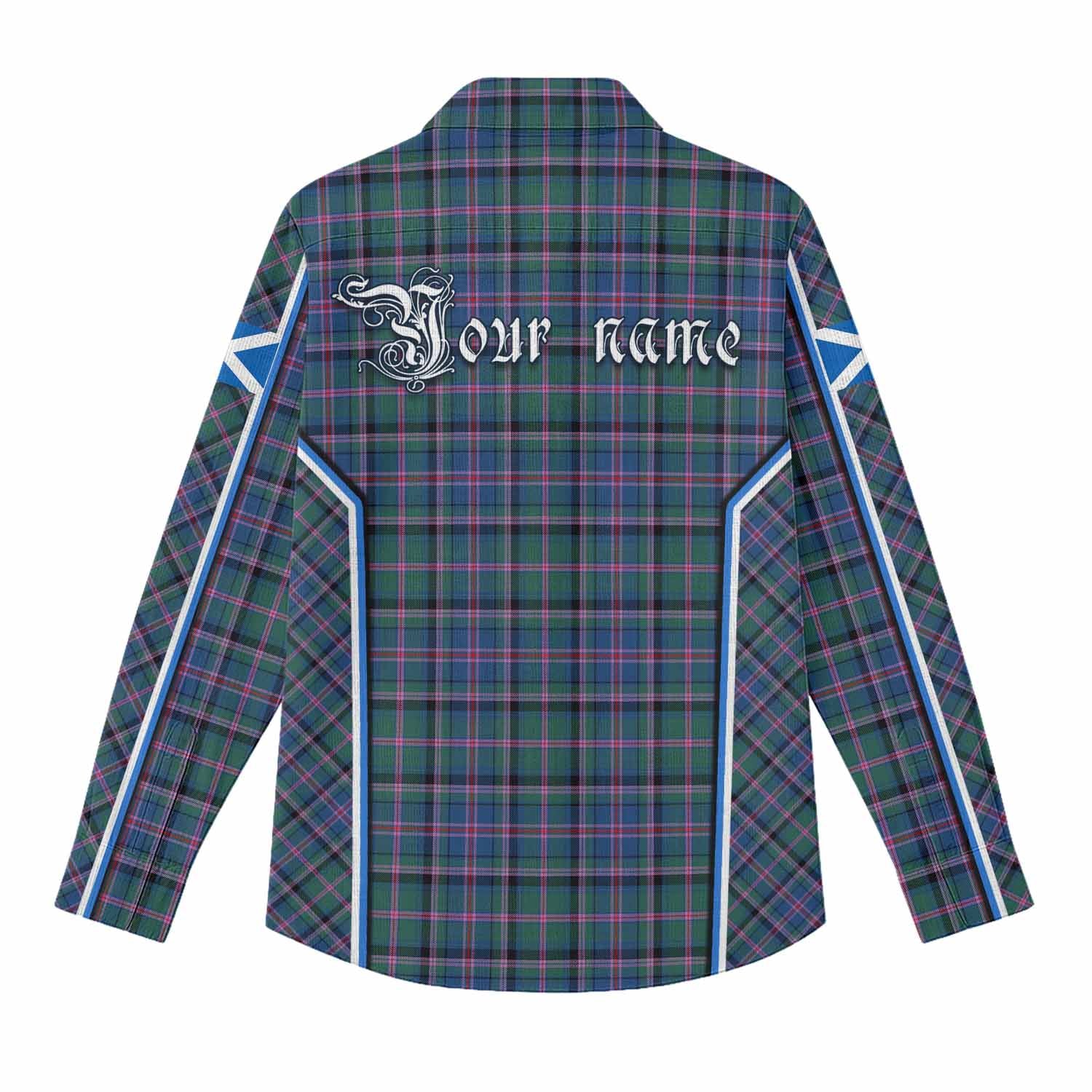 Cooper Tartan Crest Women Casual Shirt Scotland Coat of Arm Flag Style - Tartan Vibes Clothing