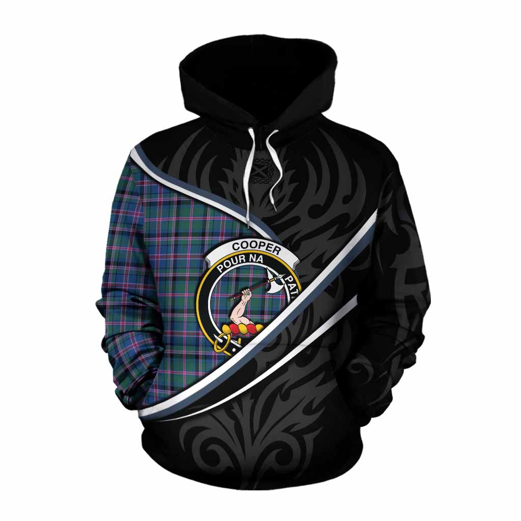 Cooper Tartan Family Crest Cotton Hoodie Celtic Scottish Thistle Floral - Tartan Vibes Clothing