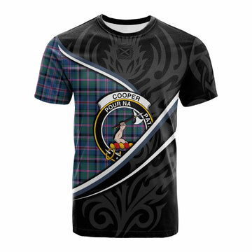 Cooper Tartan Family Crest Cotton T-shirt Celtic Scottish Thistle Floral - Tartan Vibes Clothing