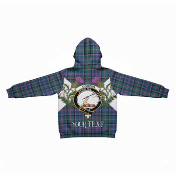 Cooper Tartan Family Crest Kid Hoodie Scottish Burns Night Thistle Floral