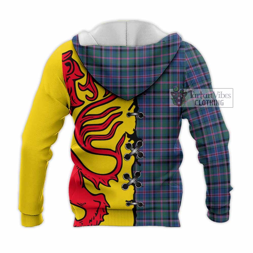 Cooper Tartan Family Crest Knitted Hoodie Lion Rampant Honor - Tartan Vibes Clothing