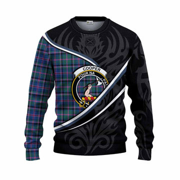 Cooper Tartan Family Crest Knitted Sweater Celtic Scottish Thistle Floral - Tartan Vibes Clothing