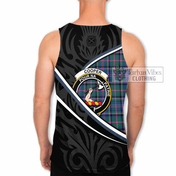 Cooper Tartan Family Crest Men Tank Top Celtic Scottish Thistle Floral - Tartan Vibes Clothing