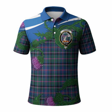 Cooper Tartan Family Crest Polo Shirt Thistle in Minimalism