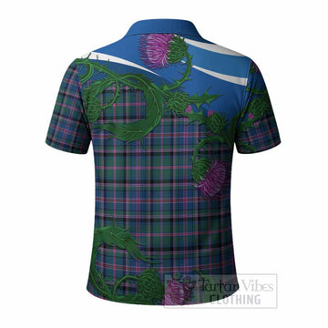 Cooper Tartan Family Crest Polo Shirt Thistle in Minimalism