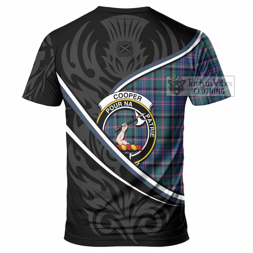 Cooper Tartan Family Crest T-shirt Celtic Scottish Thistle Floral - Tartan Vibes Clothing
