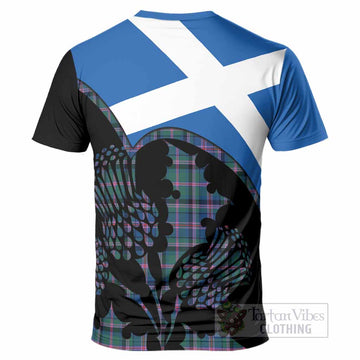 Cooper Tartan Family Crest T-Shirt Scotland Thistle Floral Flag Style