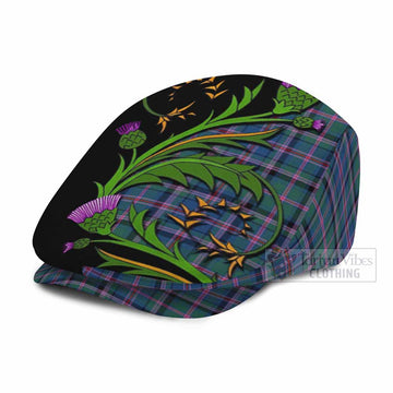 Cooper Tartan Flat Cap, Jeff Cap Scottish Thistle Pride Heritage Art