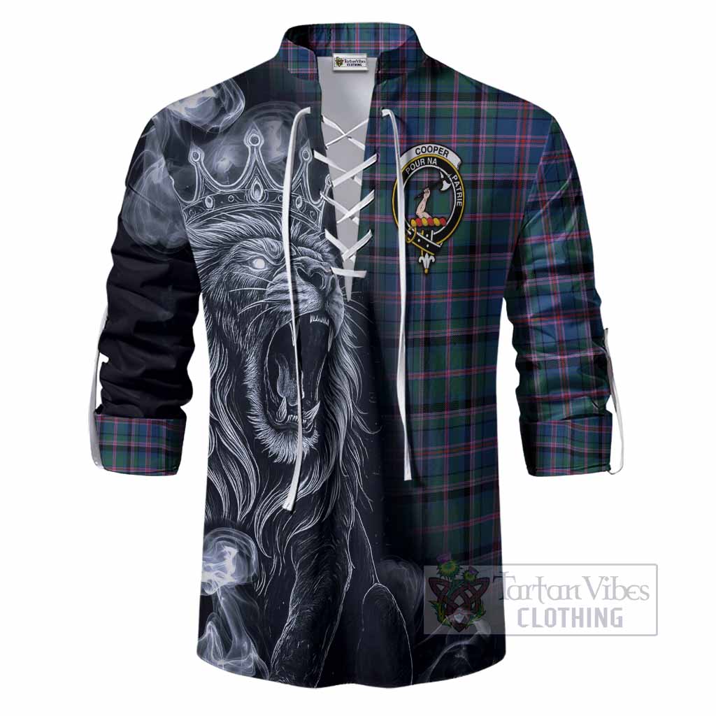 Cooper Tartan Ghillie Shirt Roaring Lion Heritage