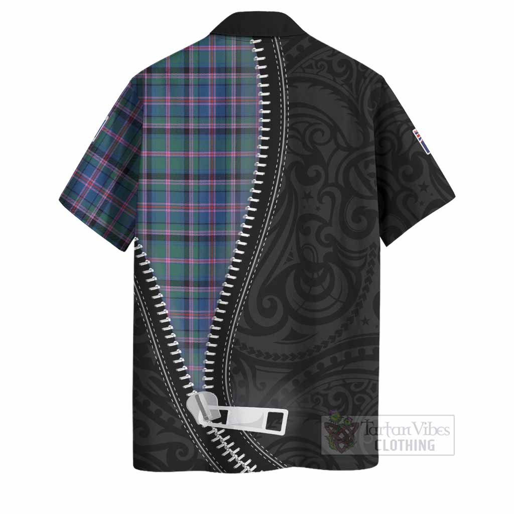 Cooper Tartan Hawaiian Shirt New Zealand Pattern Unique Zipper Stylized