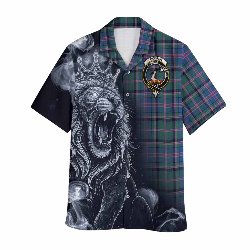Cooper Tartan Hawaiian Shirt Roaring Lion Heritage