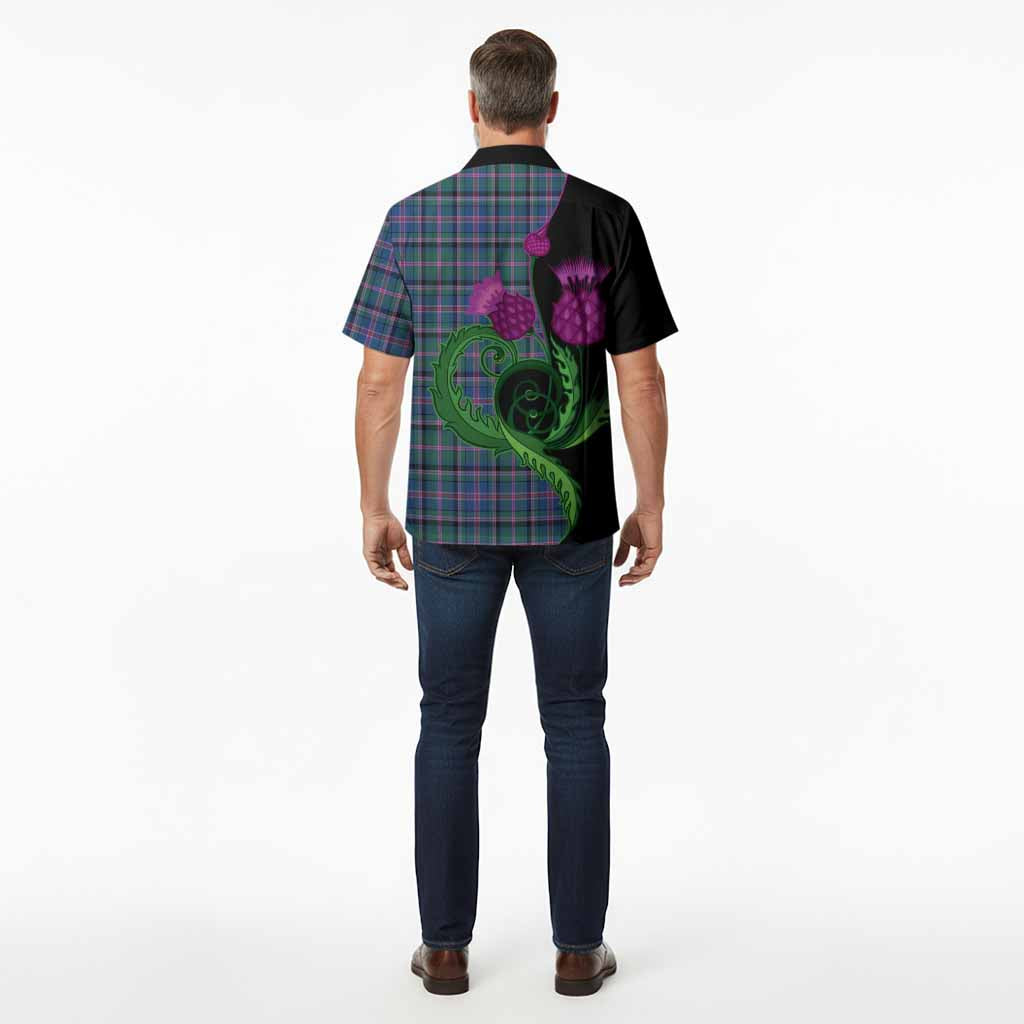 Cooper Tartan Hawaiian Shirt Traditional Scottish Thistle