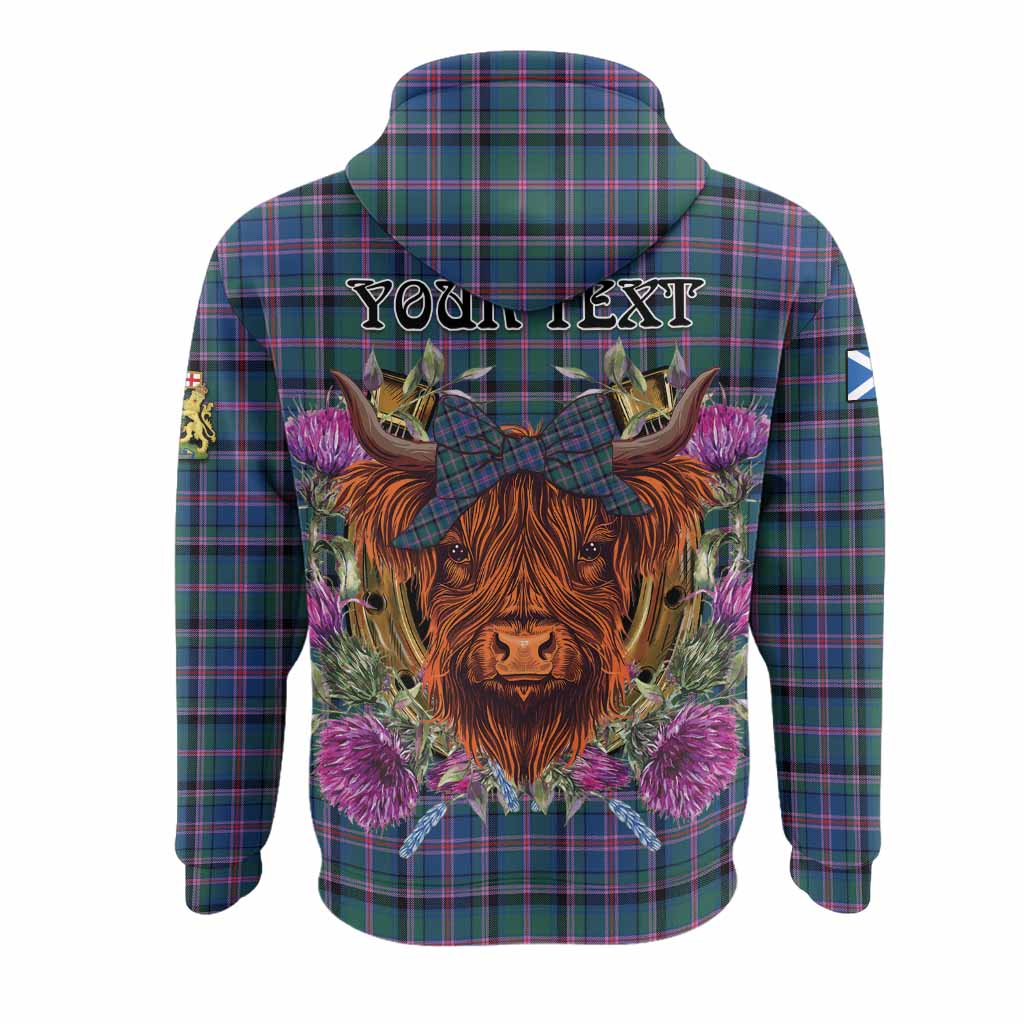 Cooper Tartan Hoodie Scottish Thistle Heilan Coo
