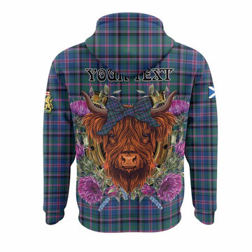 Cooper Tartan Hoodie Scottish Thistle Heilan Coo