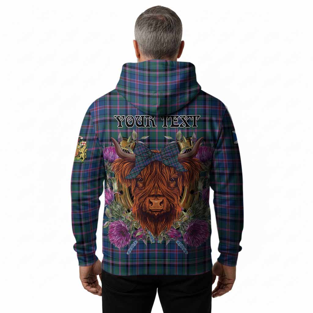 Cooper Tartan Hoodie Scottish Thistle Heilan Coo