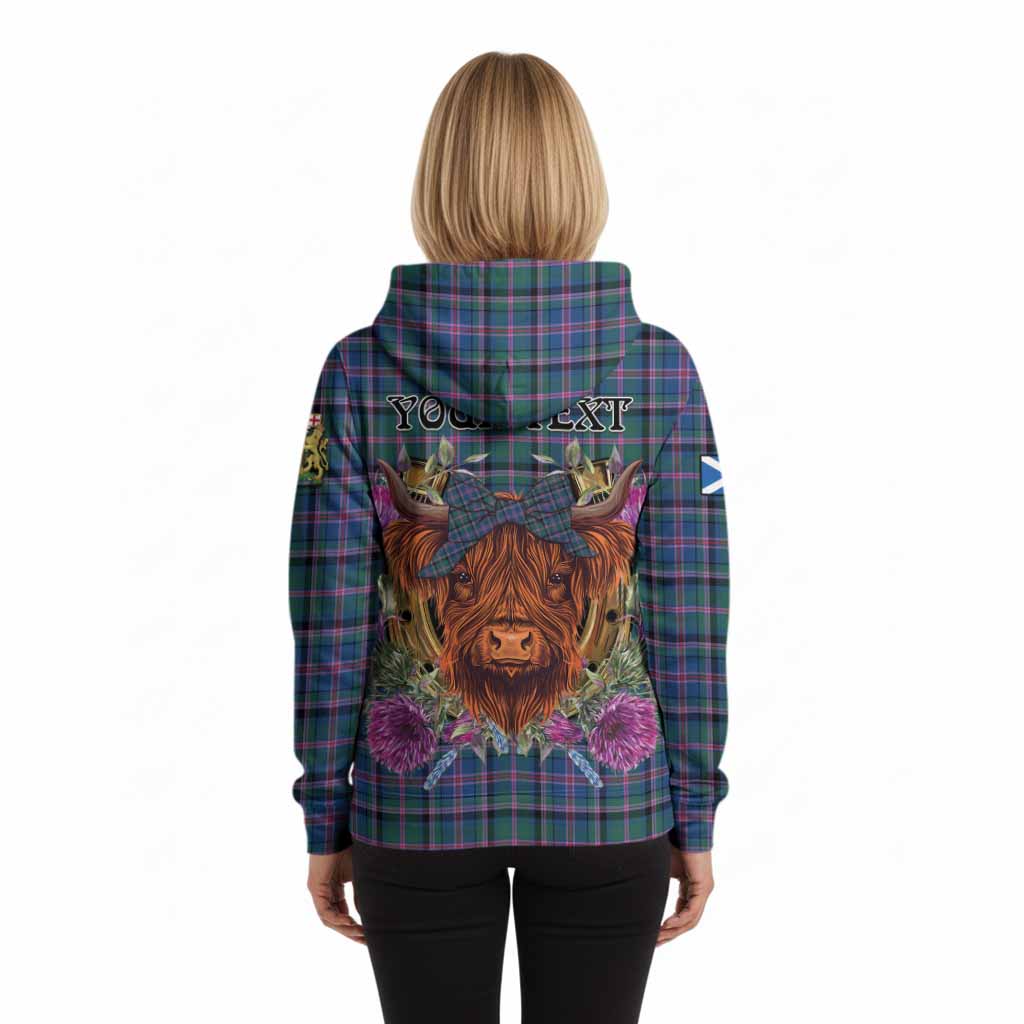 Cooper Tartan Hoodie Scottish Thistle Heilan Coo