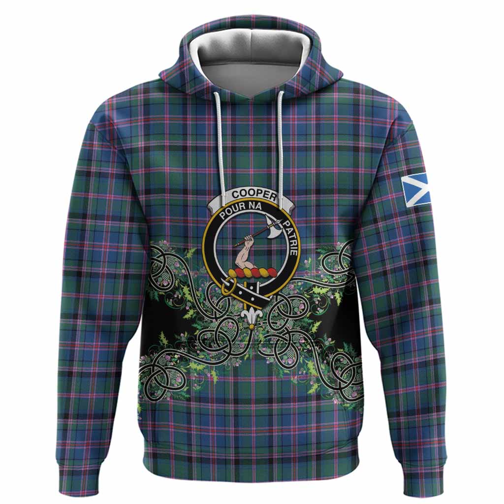 Cooper Tartan Hoodie Thistle Scottish Spirit