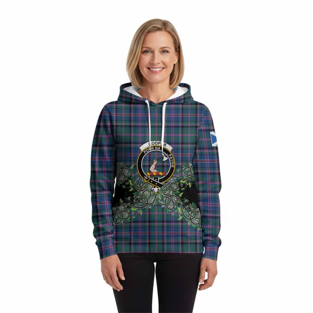 Cooper Tartan Hoodie Thistle Scottish Spirit