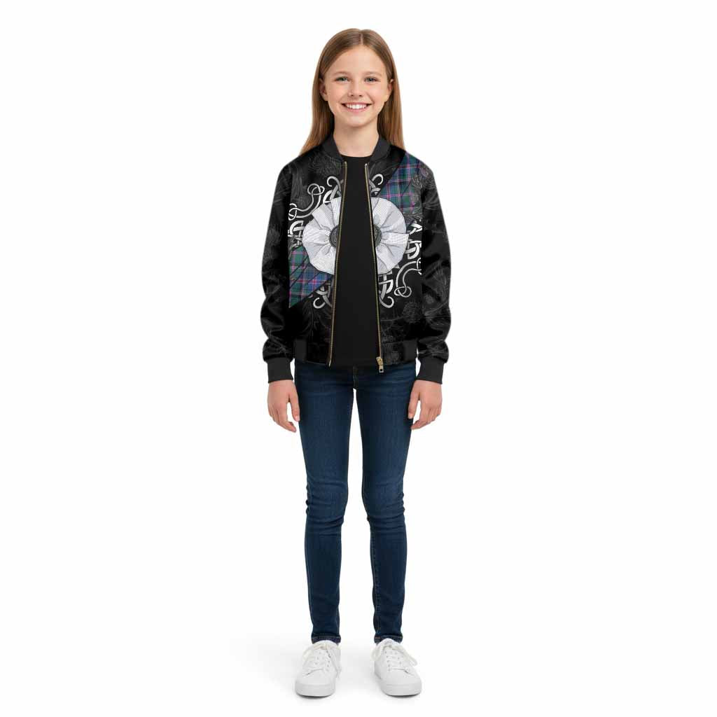 Cooper Tartan Kid Bomber Jacket Jacobite White Rose - Tartan Vibes Clothing