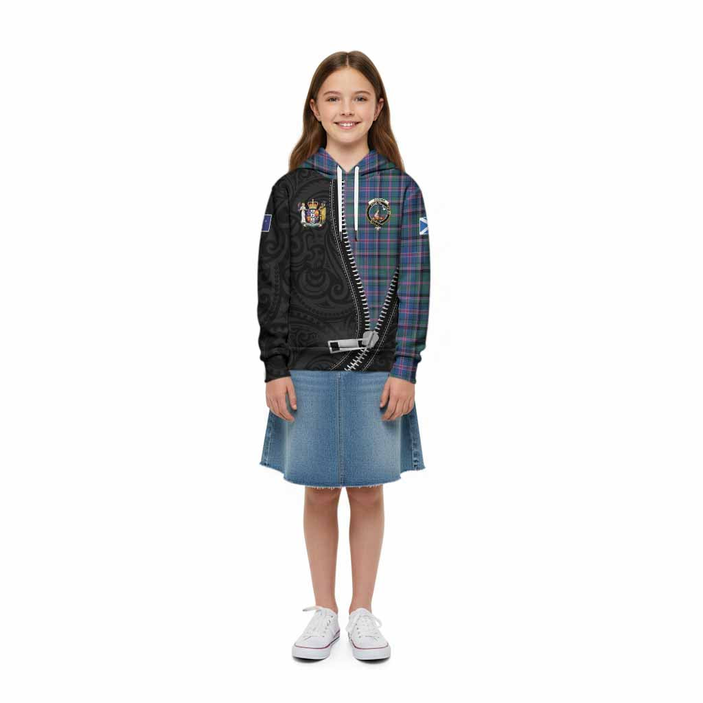 Cooper Tartan Kid Hoodie New Zealand Pattern Unique Zipper Stylized