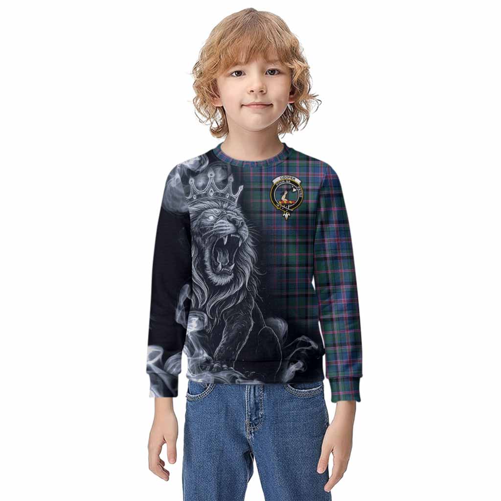 Cooper Tartan Kid Knitted Sweatshirt Roaring Lion Heritage