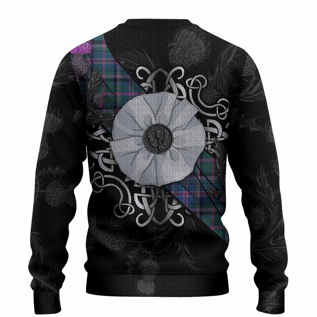 Cooper Tartan Knitted Sweater Jacobite White Rose - Tartan Vibes Clothing