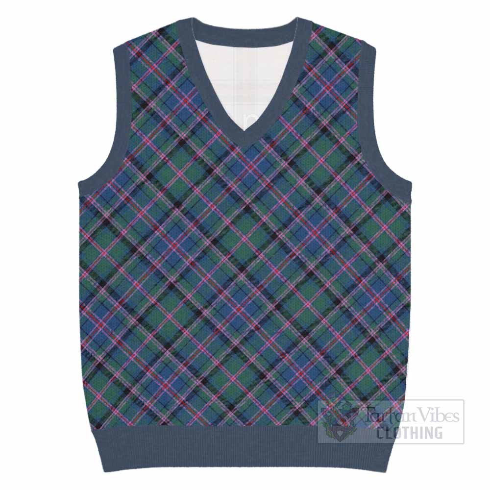 Cooper Tartan  Knitted V-Neck Vest Cross Style