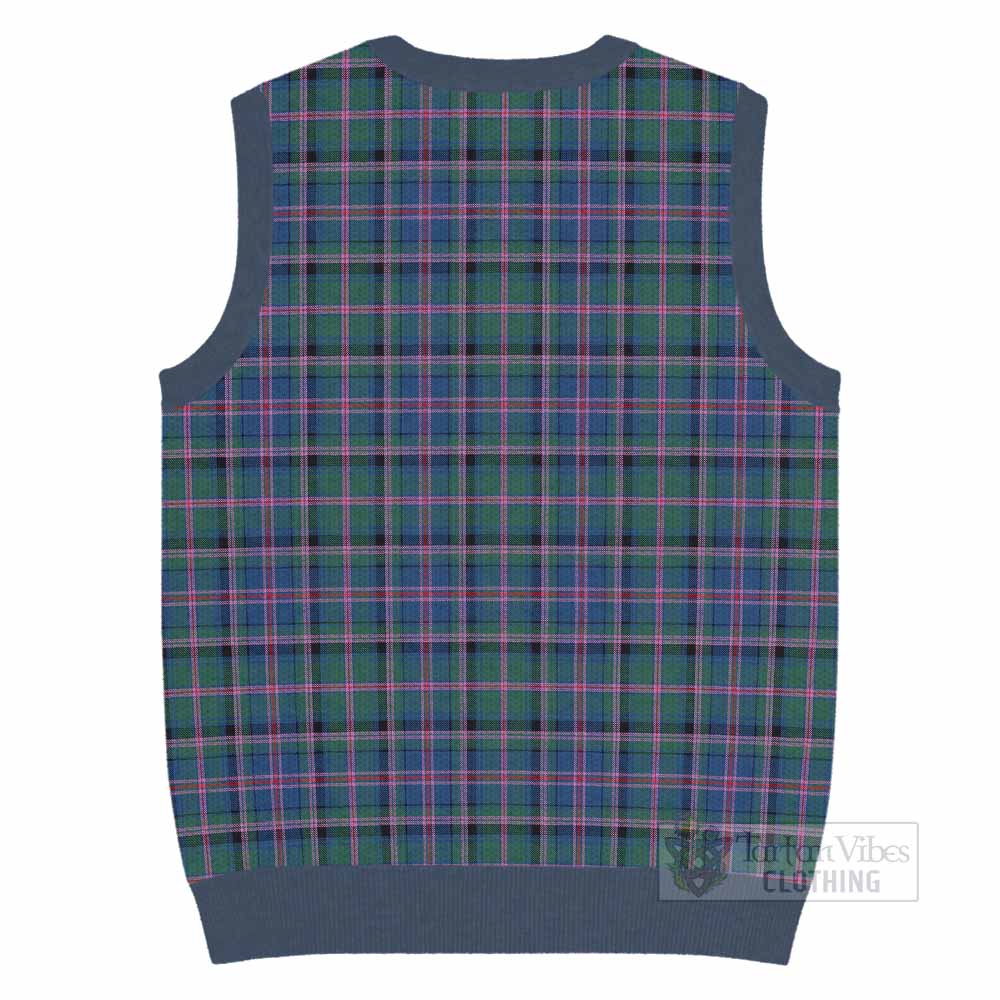 Cooper Tartan Knitted V-Neck Vest with Family Crest - Tartan Vibes Clothing