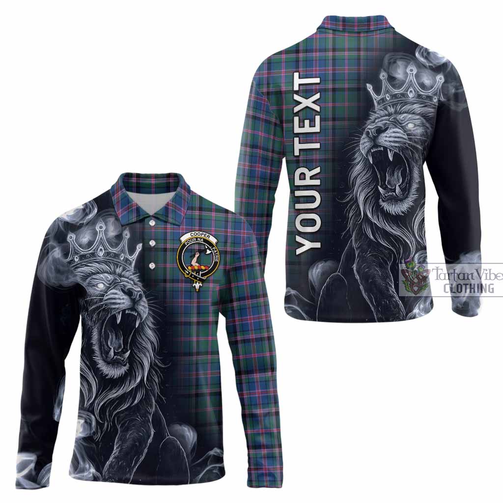 Cooper Tartan Long Sleeve Polo Shirt Roaring Lion Heritage