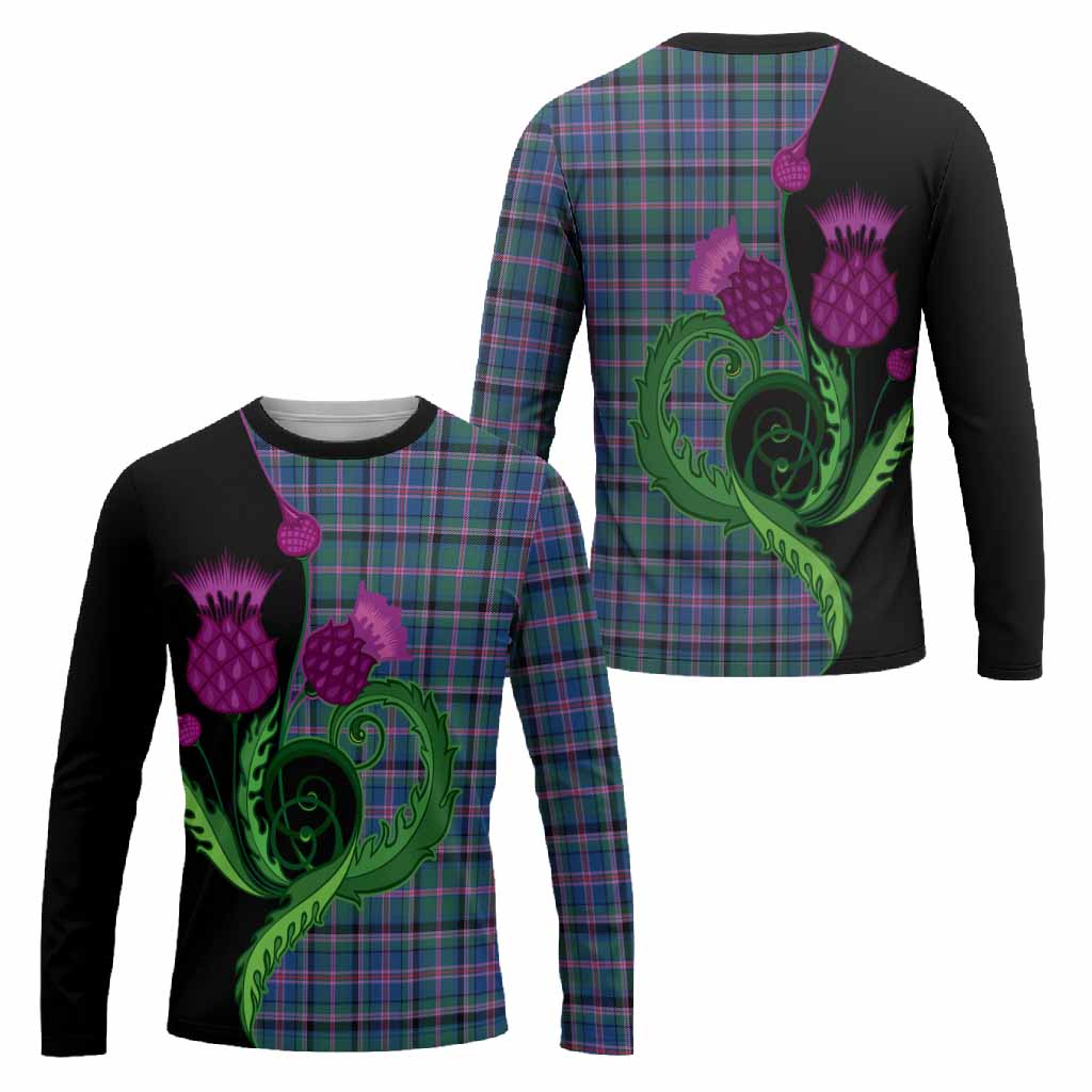 Cooper Tartan Long Sleeve T-Shirt Traditional Scottish Thistle