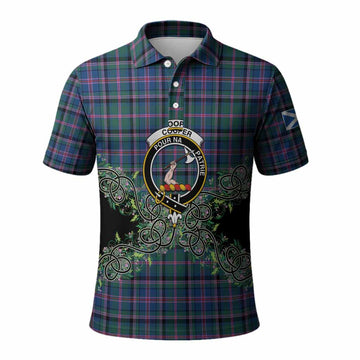 Cooper Tartan Polo Shirt Thistle Scottish Spirit
