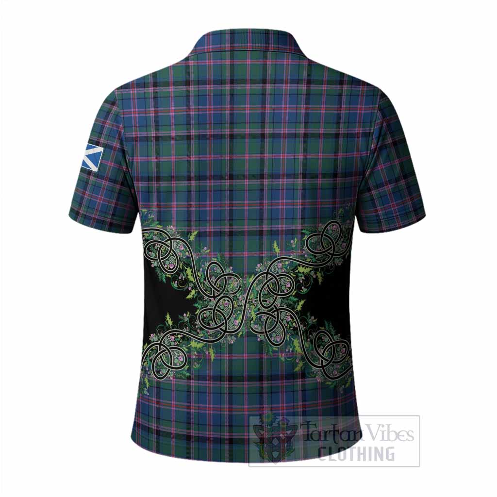 Cooper Tartan Polo Shirt Thistle Scottish Spirit