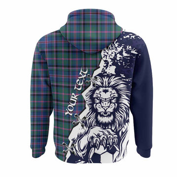 Cooper Tartan Scottish Hoodie Angry Lion With Soccer Ball Style