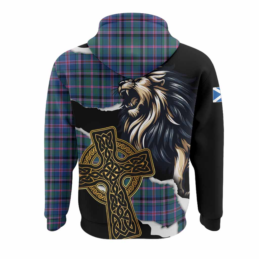 Cooper Tartan Scottish Hoodie Lion Celtic Heritage