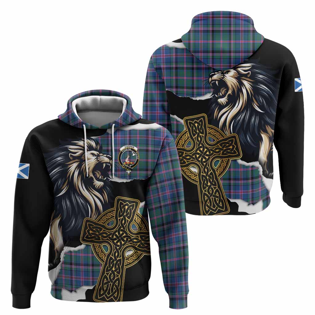 Cooper Tartan Scottish Hoodie Lion Celtic Heritage