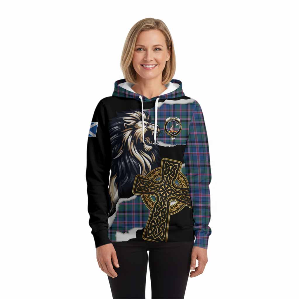 Cooper Tartan Scottish Hoodie Lion Celtic Heritage