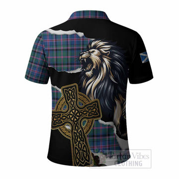 Cooper Tartan Scottish Polo Shirt Lion Celtic Heritage