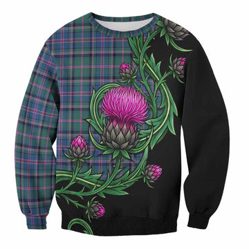 Cooper Tartan Sweatshirt Resilient Scottish Thistle Unisex - Tartan Vibes Clothing
