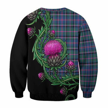 Cooper Tartan Sweatshirt Resilient Scottish Thistle - Tartan Vibes Clothing