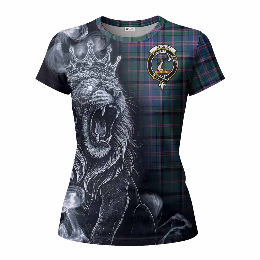Cooper Tartan Women T shirt Roaring Lion Heritage