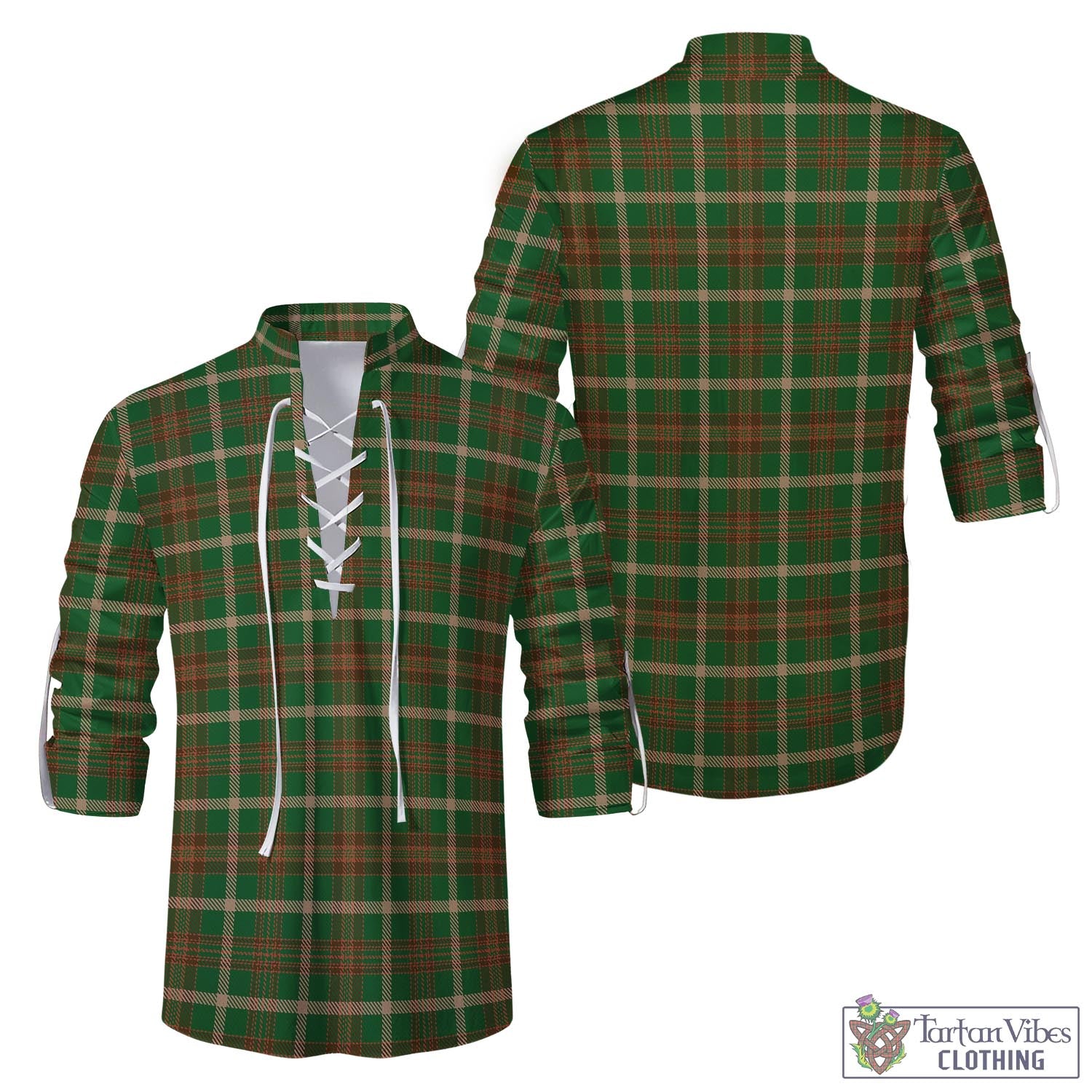 Copeland Tartan Men's Scottish Traditional Jacobite Ghillie Kilt Shirt Men - Tartan Vibes Clothing