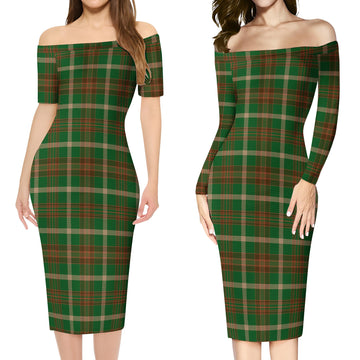 Copeland Tartan Off Shoulder Lady Dress Women's Dress - Tartan Vibes Clothing