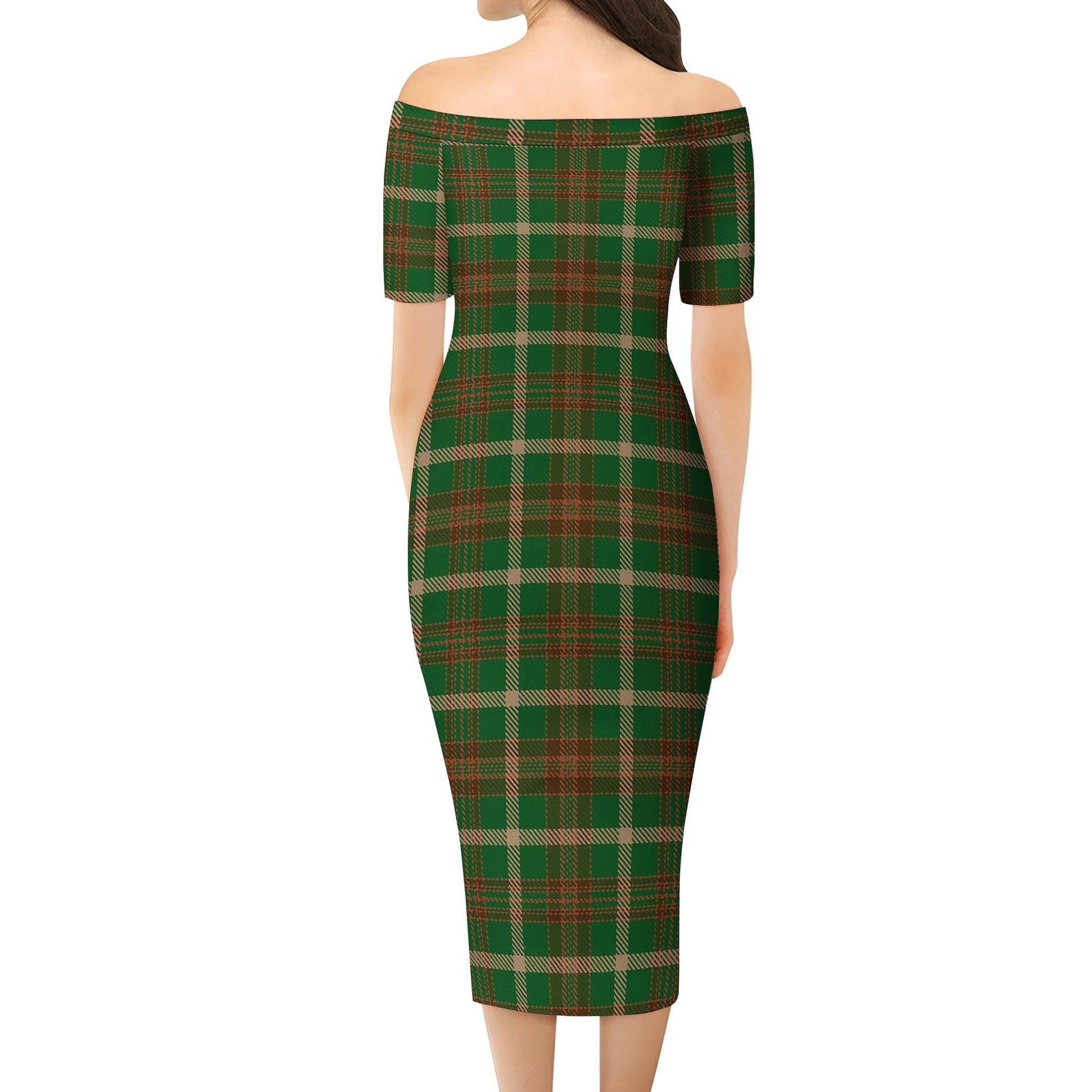 Copeland Tartan Off Shoulder Lady Dress - Tartan Vibes Clothing