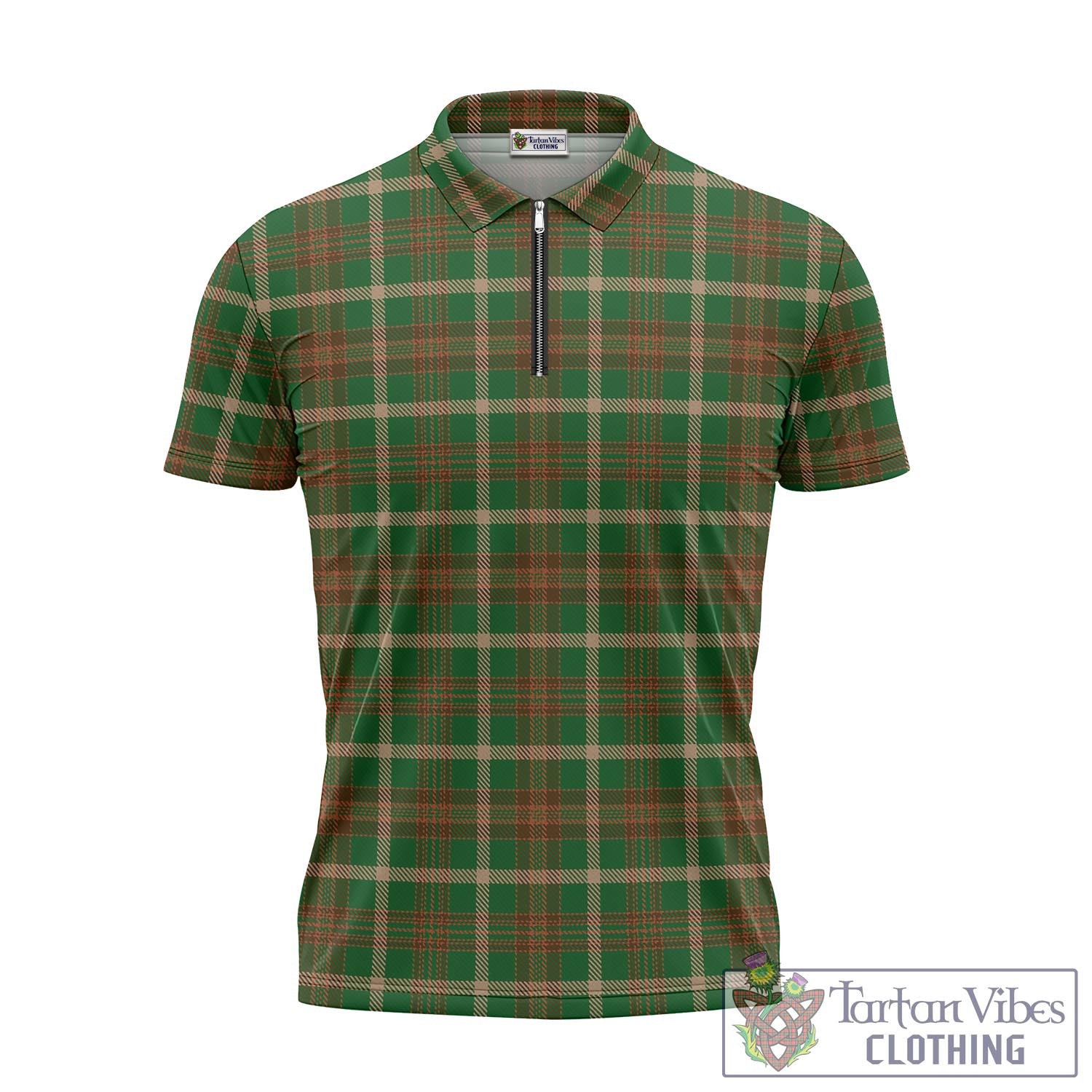 Copeland Tartan Zipper Polo Shirt - Tartan Vibes Clothing